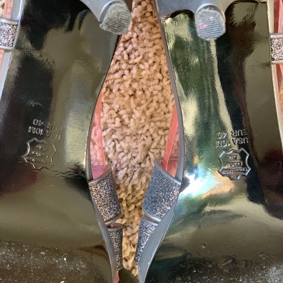 NINA NOLGA PEWTER HEELS 10 - Picture 6 of 7